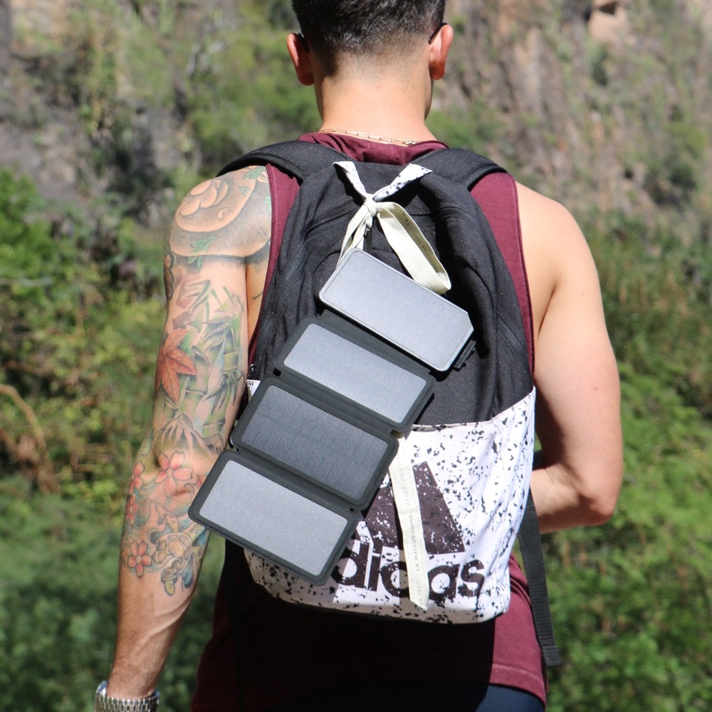 Black and white Adidas inked backpack
